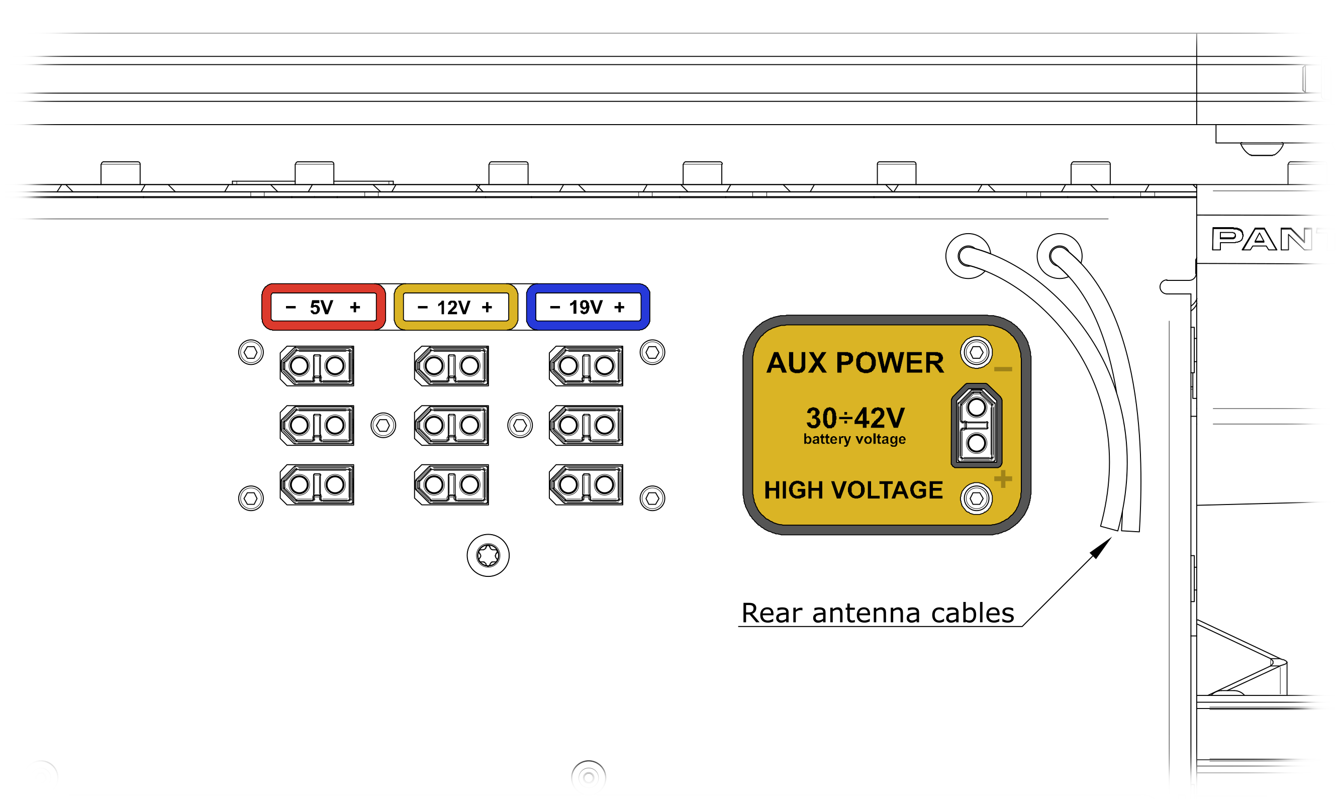 User Compartment Front Wall - Power Supply