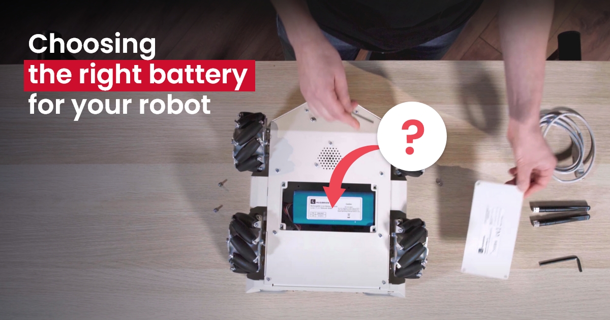 Choosing the right battery for your robot image