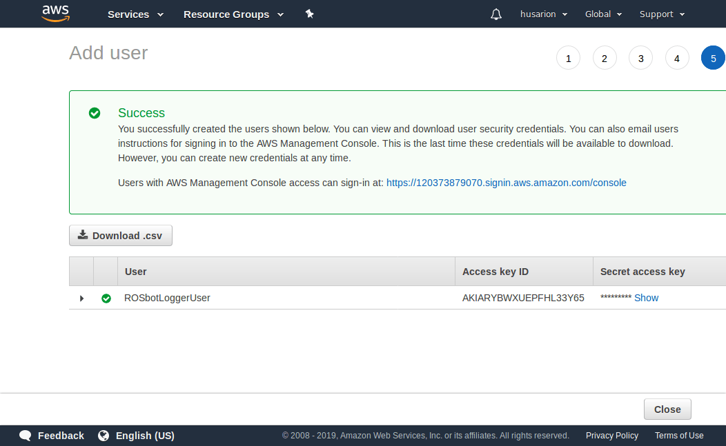 IAM add user step 4