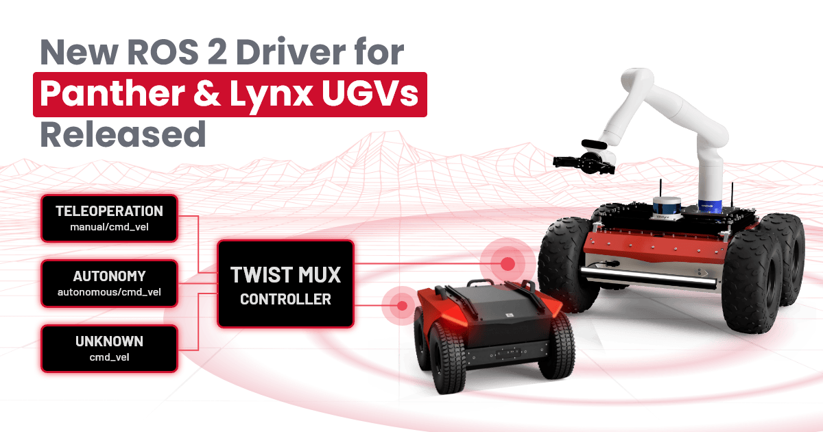 Husarion UGV ROS 2 driver released