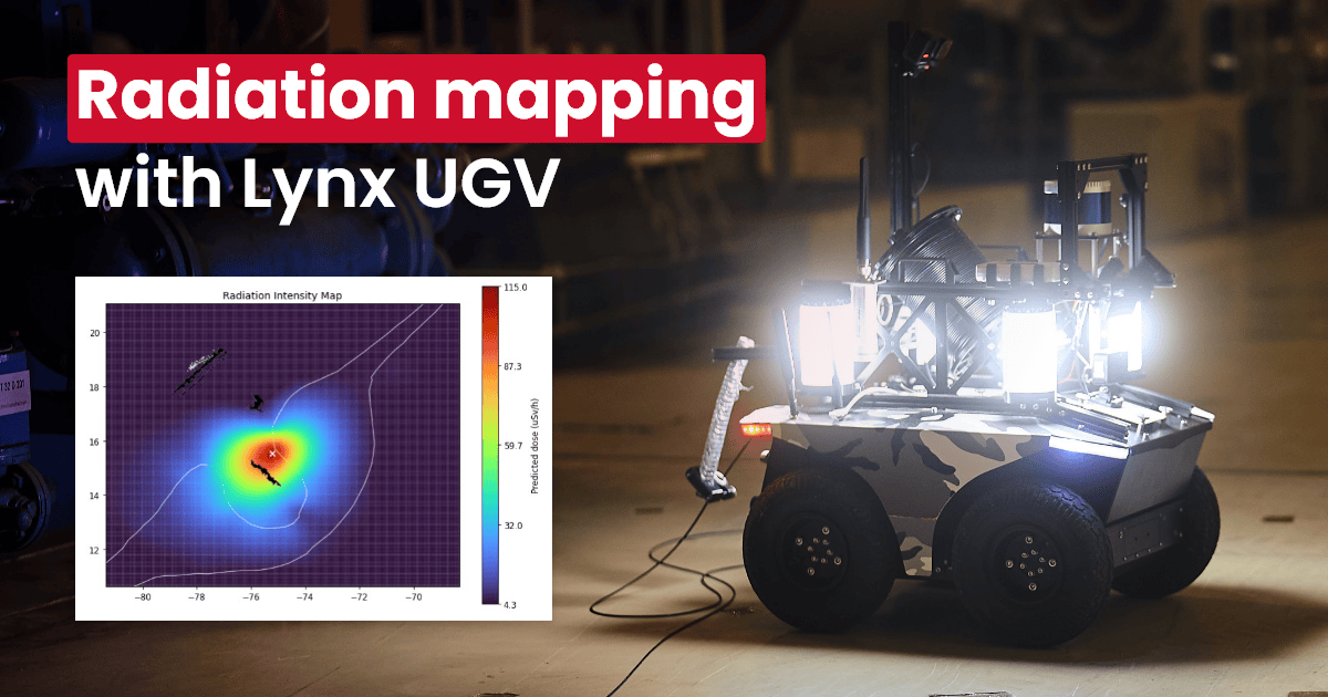 Lynx UGV performing radiation mapping at the Zwentendorf nuclear power plant