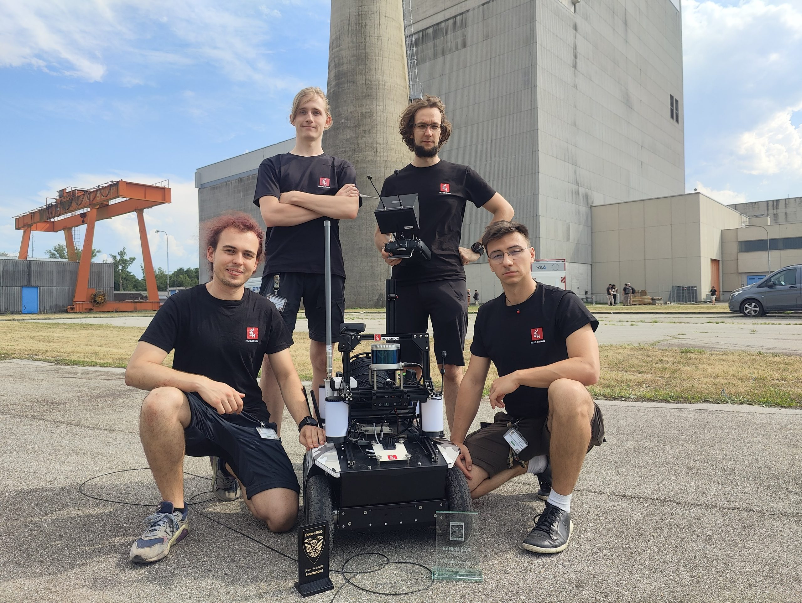 Husarion Team at the Zwentendorf nuclear power plant