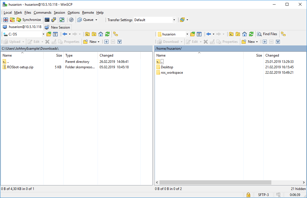 WinSCP file manager